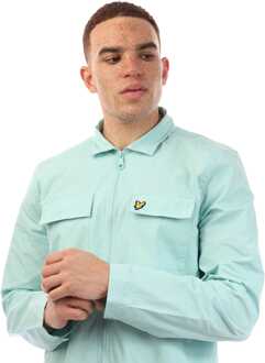 Lyle & Scott Heren Lyle And Scott Katoenen Overshirt in Blauw