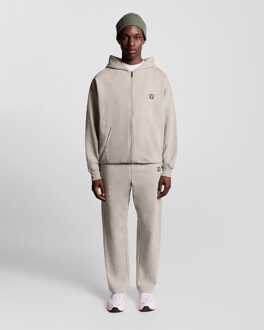 Lyle & Scott Heren Lyle and Scott Loungewear Zip Through Hoodie in crème - maat XL