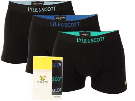 Lyle & Scott Heren Lyle And Scott Nathan 3 Pack Boxershort in Zwart
