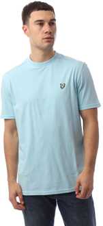 Lyle & Scott Heren Lyle And Scott Natural Dye Crewneck T-shirt in Blauw - M