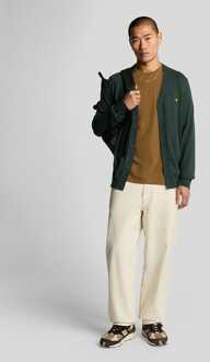 Lyle & Scott Heren Lyle And Scott Pique T-shirt in Bruin