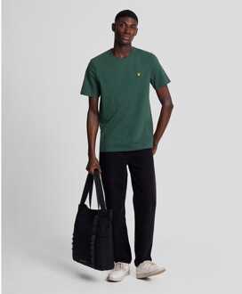 Lyle & Scott Heren Lyle And Scott Pique T-shirt in groenblauw