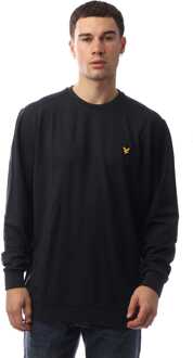 Lyle & Scott Heren Lyle And Scott Sports Crewneck Fly Fleece Sweatshirt in Blauw