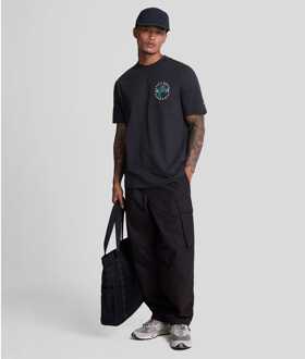 Lyle & Scott Heren Lyle And Scott Thistle Flora Print T-shirt in Zwart