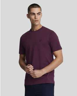 Lyle & Scott Heren Lyle And Scott Tonal Eagle T-shirt in Rood
