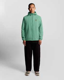 Lyle & Scott Heren Lyle And Scott Zip Through Hooded Jacket in Groen - maat