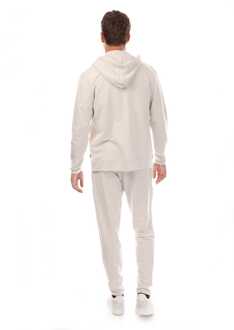 Lyle & Scott Heren Lyle And Scott Zip Through Kap en Broek Lounge Set in Wit