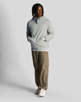 Lyle & Scott Heren Lyle & Scott Loopback Geborduurde Hoodie in Blauw - M