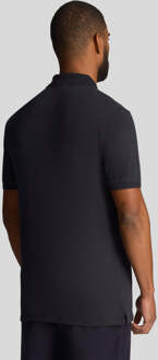 Lyle & Scott Heren Lyle & Scott Slub Poloshirt in Marineblauw Navy