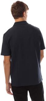 Lyle & Scott Heren Micro Argyle Poloshirt (Marine) - maat S Navy