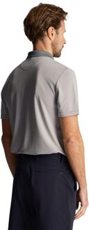 Lyle & Scott Heren Micro-Stripe Golf Poloshirt (Blauw) - maat XS
