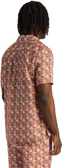 Lyle & Scott Heren overhemd met bloemenpatroon (Oranje) - L