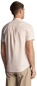 Lyle & Scott Heren Oxford overhemd met korte mouwen (Roze)