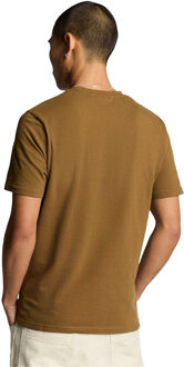 Lyle & Scott Heren Pique T-shirt (Bruin)