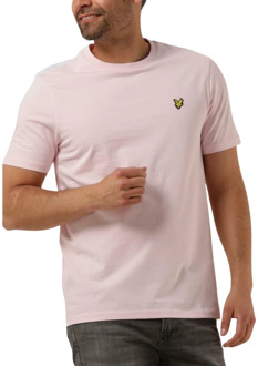 Lyle & Scott Heren Polo & T-shirts Plain Tee Lyle & Scott , Pink , Heren