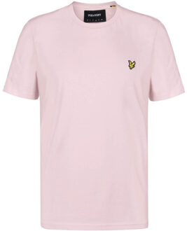 Lyle & Scott Heren Polo & T-shirts Plain Tee Lyle & Scott , Pink , Heren