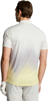 Lyle & Scott Heren poloshirt met kleurverloop (Wit) - maat