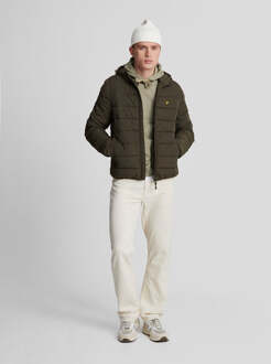 Lyle & Scott Heren Pullover Hoodie in Groen - maat S