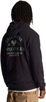 Lyle & Scott Heren Racquet Club Grafische Hoodie (Marine) - maat XS Navy