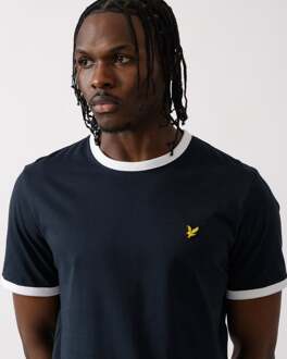 Lyle & Scott Heren Ringer T-shirt - maat XL Donker Marine