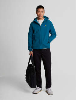 Lyle & Scott Heren softshelljack met fleecerug in marineblauw Navy - XS