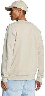 Lyle & Scott Heren Stamp Crew Neck Sweatshirt (Crème) - maat M