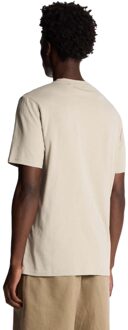 Lyle & Scott Heren Superfijn Katoen T-Shirt (Beige)