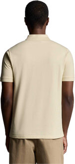 Lyle & Scott Heren Superfijn Poloshirt (Beige) - maat M