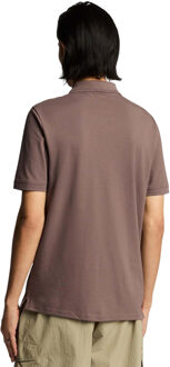 Lyle & Scott Heren Superfijn Poloshirt (Paars) - maat