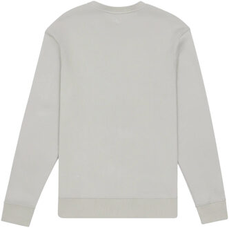 Lyle & Scott Heren Sweatshirt met Geborduurde Ronde Hals (Blauw/Wit) - maat