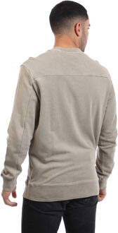 Lyle & Scott Heren Sweatshirt met Natuurlijke Hals (Beige) - L