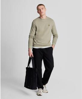Lyle & Scott Heren Sweatshirt met ronde hals (Beige)