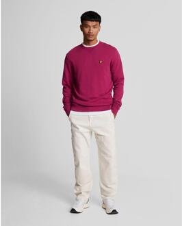 Lyle & Scott Heren Sweatshirt met ronde hals (Bourgondië) Bourgogne