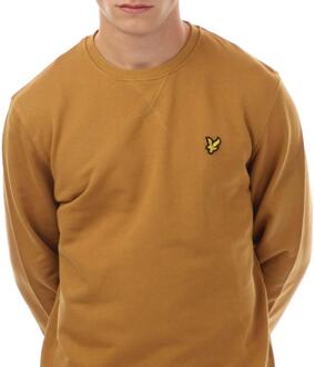 Lyle & Scott Heren Sweatshirt met ronde hals (Goud) - maat XS