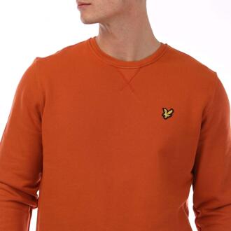 Lyle & Scott Heren Sweatshirt met ronde hals (Oranje) - maat XS