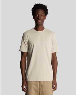 Lyle & Scott Heren-T-shirt Lyle And Scott Superfine Katoen in Beige - maat 2XL