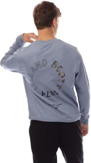 Lyle & Scott Heren Tartan Heritage Grafisch Sweatshirt (Blauw)