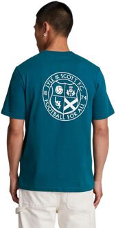 Lyle & Scott Heren Voetbal Voor Iedereen Grafisch T-shirt (Marine) Navy