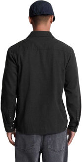 Lyle & Scott Heren Worsted Twill Overhemd (Zwart) - maat