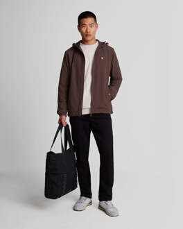Lyle & Scott Heren Zip Door Capuchonjack in Bruin