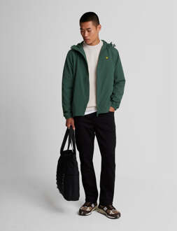 Lyle & Scott Heren Zip Door Hoodie in Groen