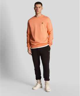 Lyle & Scott Herenkleding Lyle And Scott Fly Fleece Crewneck Sweatshirt in Koraal