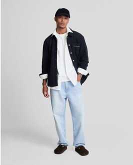 Lyle & Scott Herenoverhemd in wit met lange mouwen en popeline