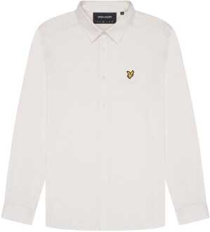 Lyle & Scott Herenoverhemd Lyle And Scott Interlock in Wit - maat