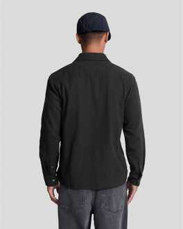 Lyle & Scott Herenoverhemd Lyle And Scott Worsted Twill in zwart - M