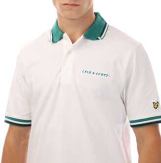 Lyle & Scott Herenpolo Lyle And Scott met geborduurde punt in wit