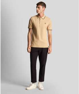 Lyle & Scott Herenpolo Lyle And Scott met punt in beige