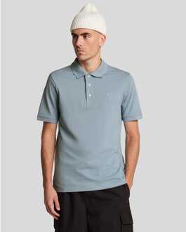 Lyle & Scott Herenpolo Lyle And Scott Superfine Katoen in Blauw - maat