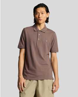 Lyle & Scott Herenpolo Lyle And Scott Superfine Katoen in Paars