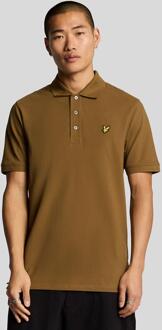 Lyle & Scott Herenpolo shirt (Bruin) - maat